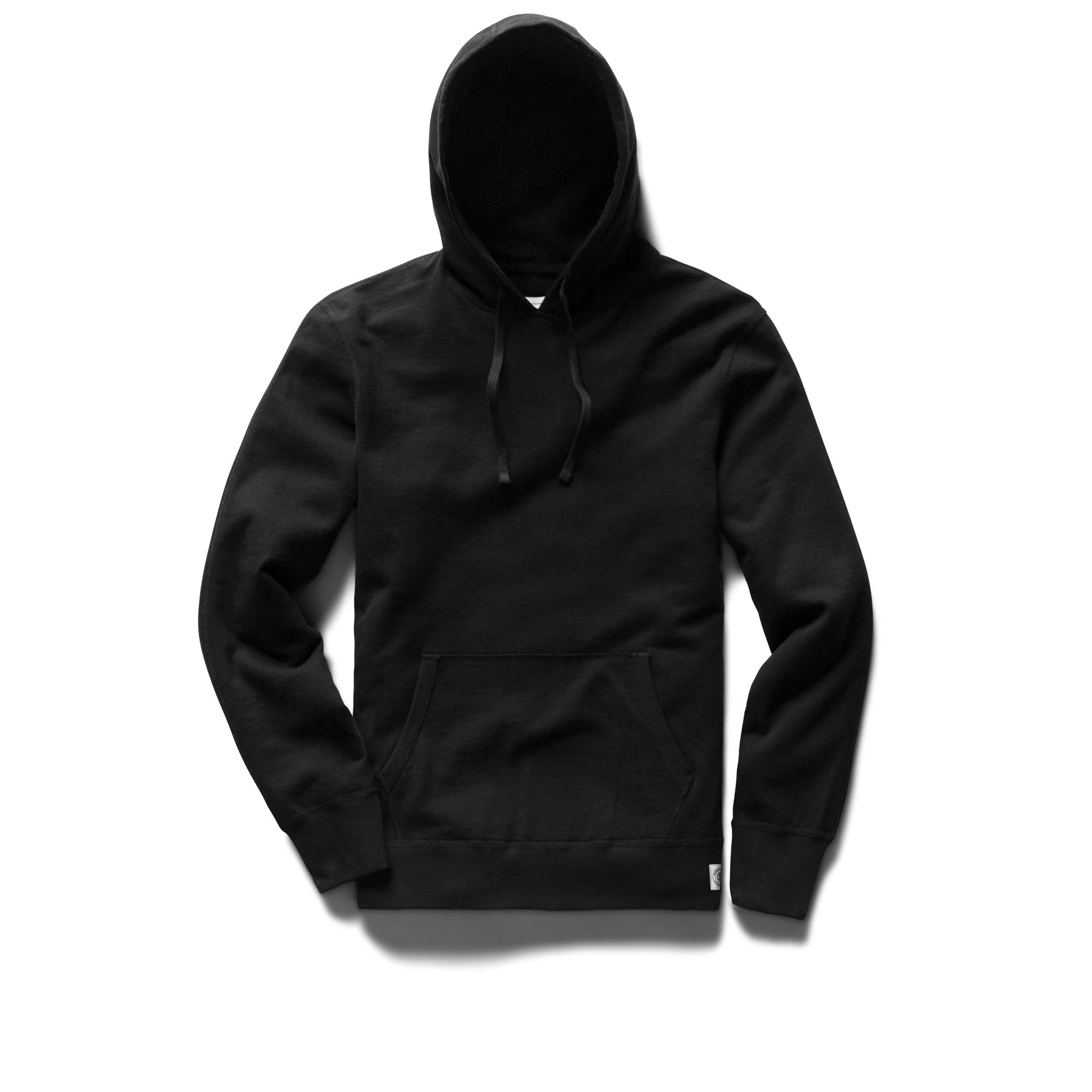 Lightweight Terry Pullover Hoodie Black - 1