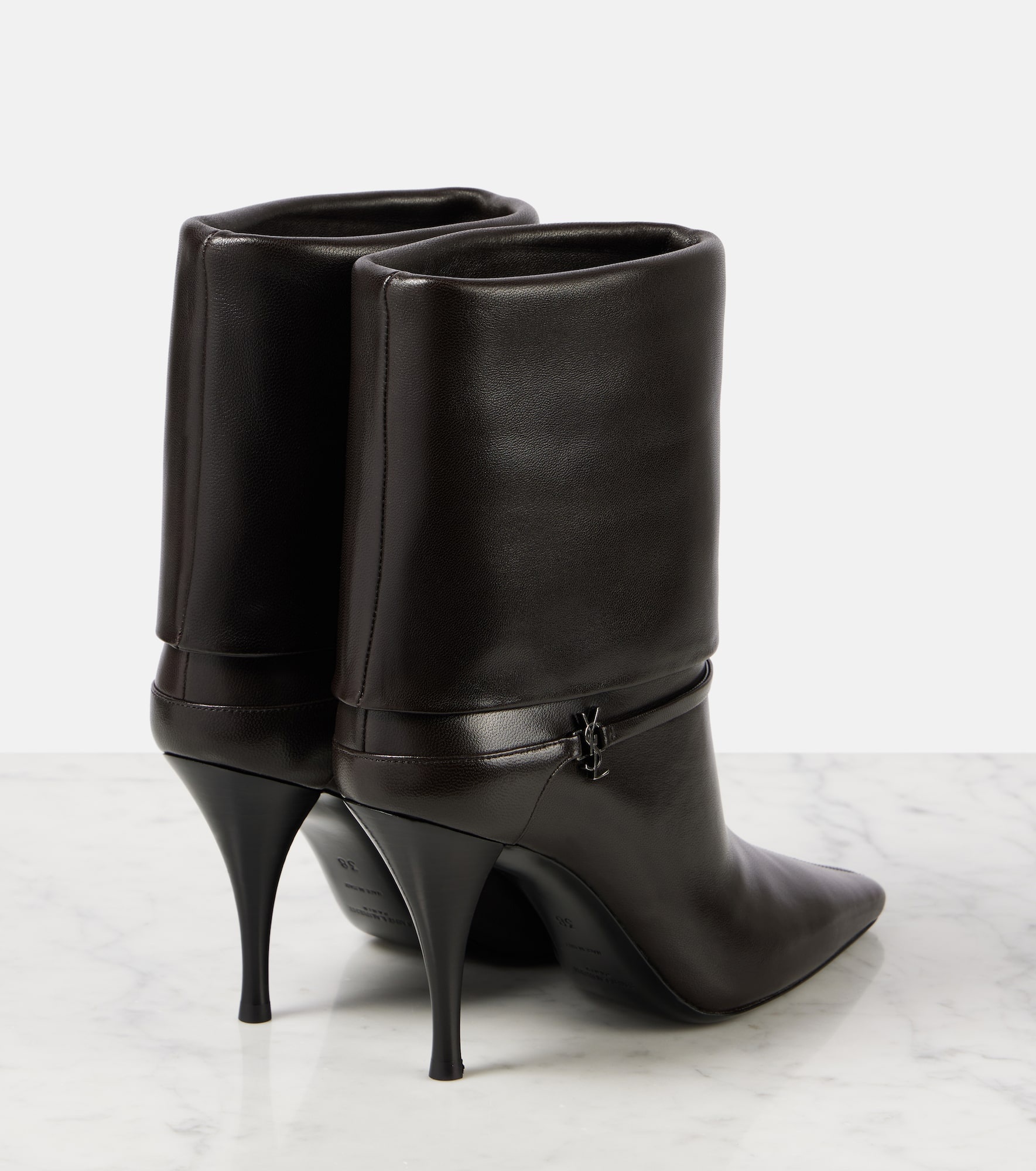 Vicky 90 leather booties - 2