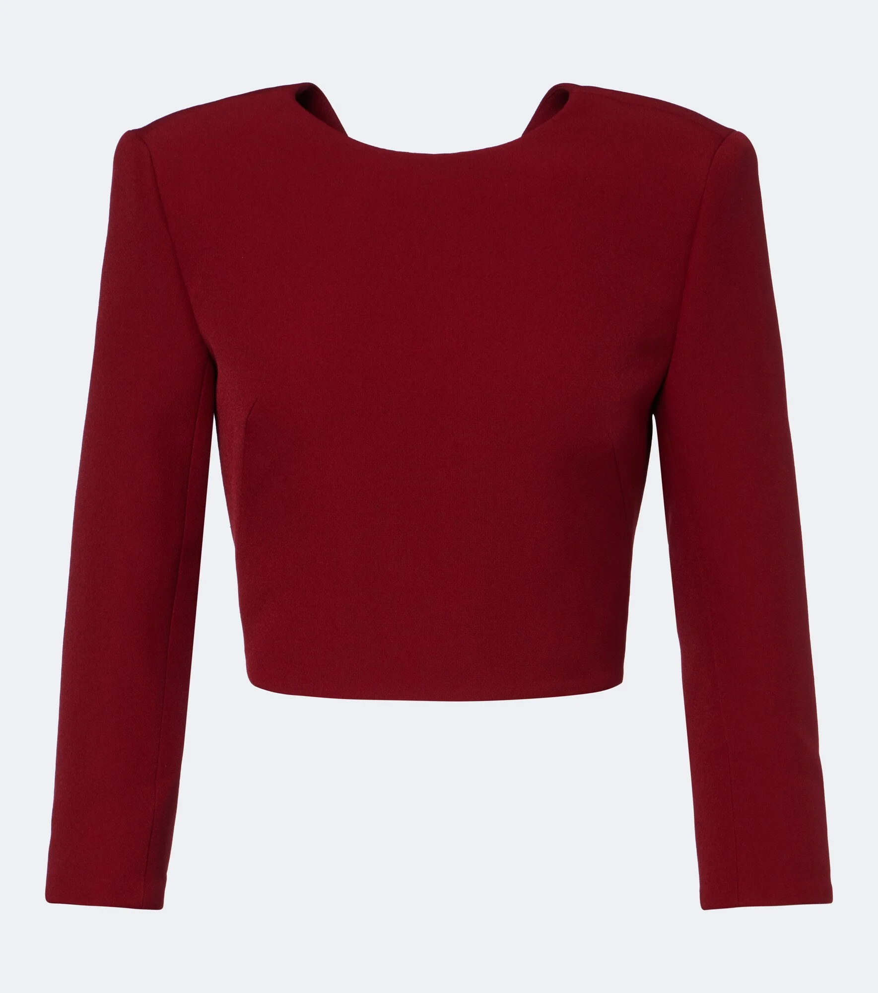 Yura cropped crêpe top - 1