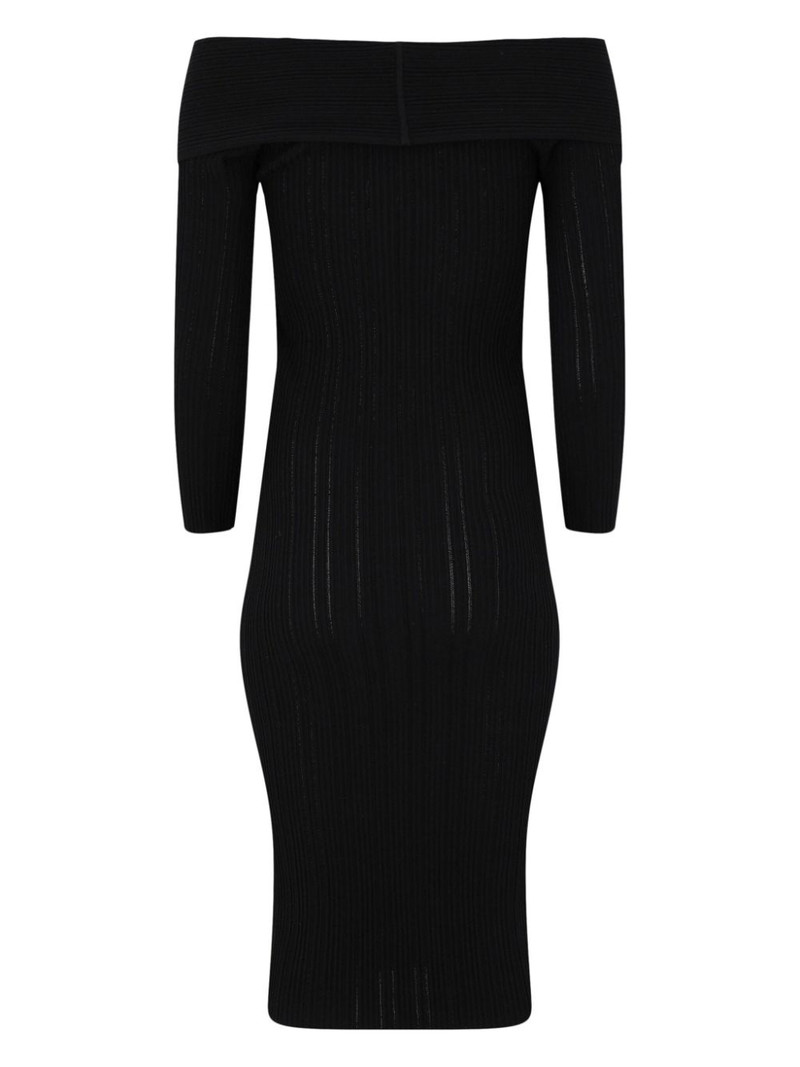 VERONICA BEARD Soraya off-shoulder midi dress outlook