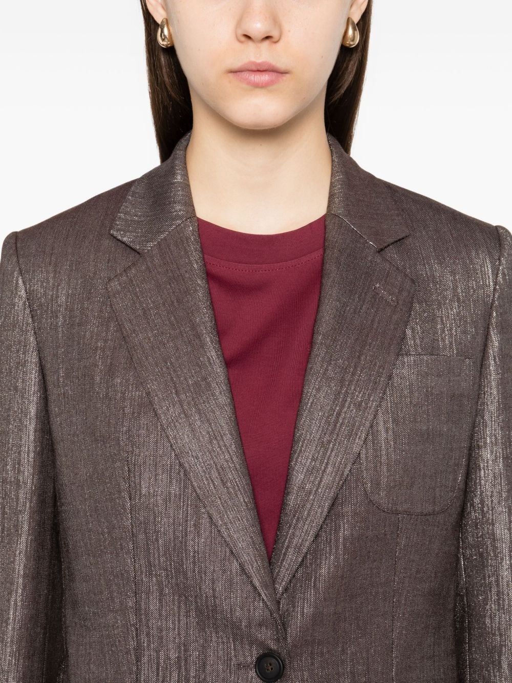 Wool blend blazer jacket - 3