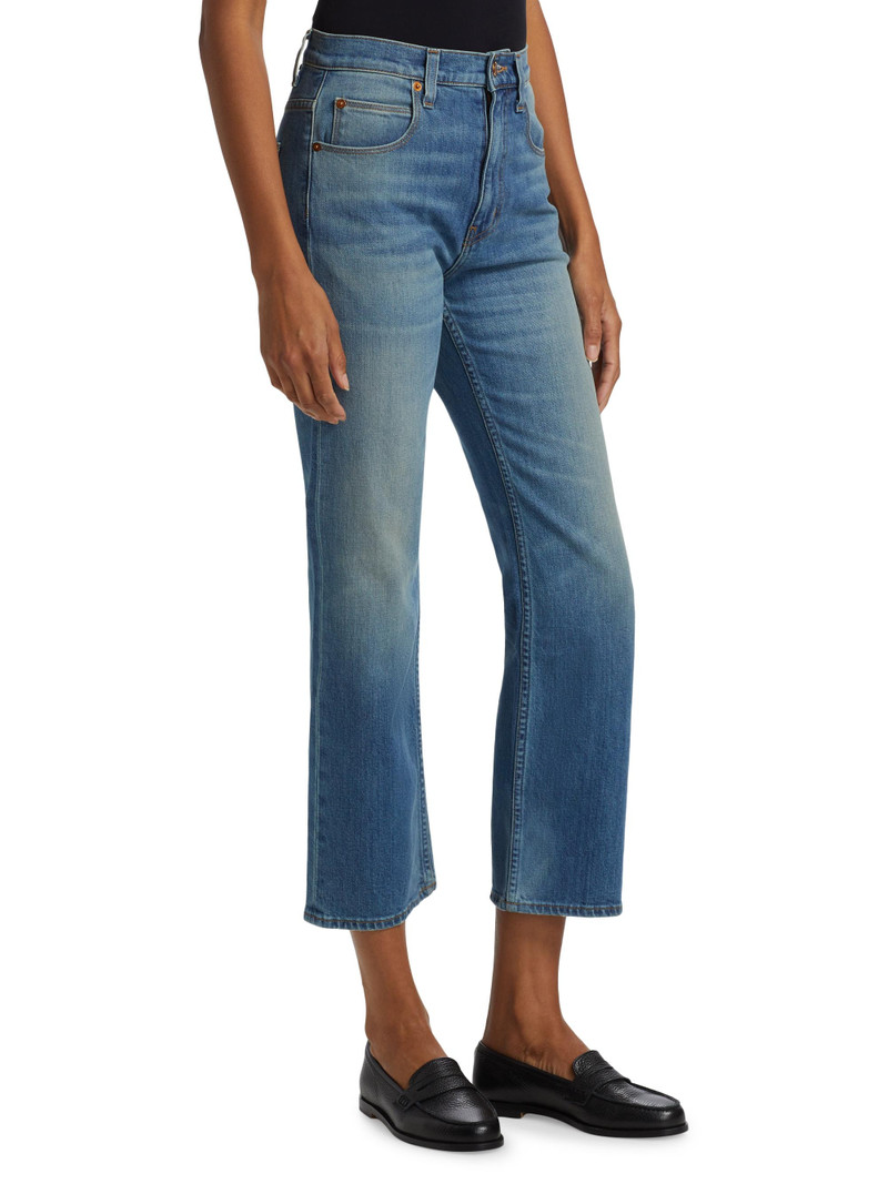 Women's Kenickie Mid-Rise Ankle Jeans - Distressed Indigo 4