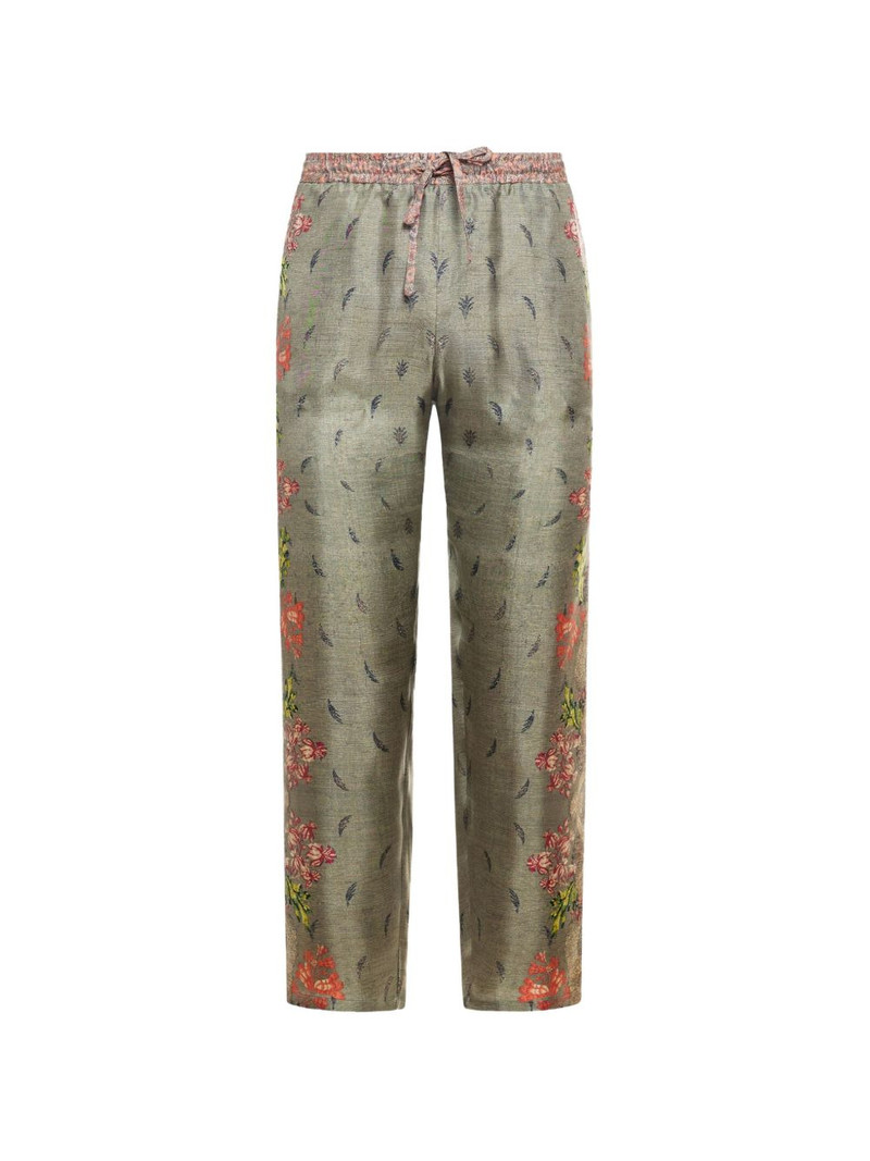 Aloe floral elasticated aloe trousers 1