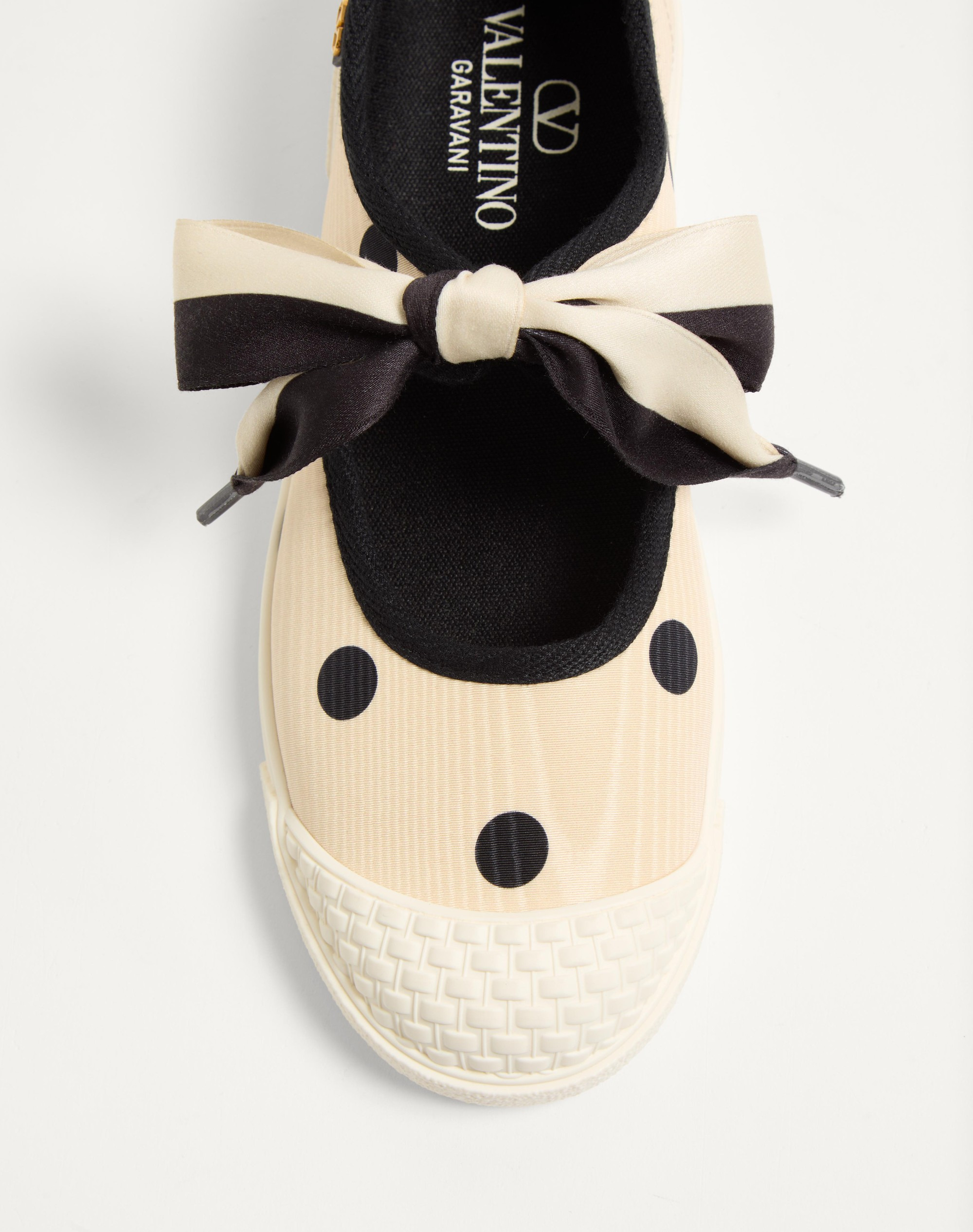 BAY BY BAY BALLERINA SNEAKERS IN MOIRÉ PLUS DE POIS FABRIC - 6