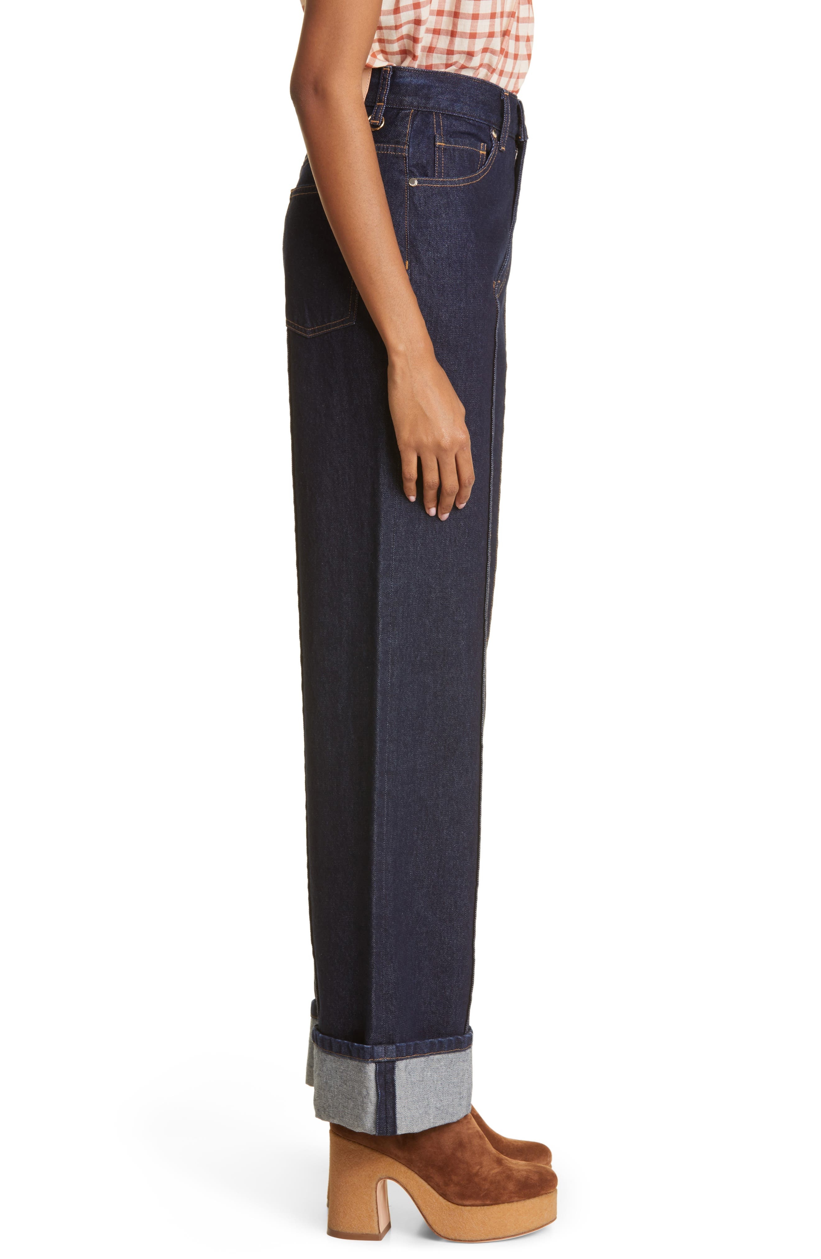 The Genevieve Topstitch Nonstretch Jeans - 4