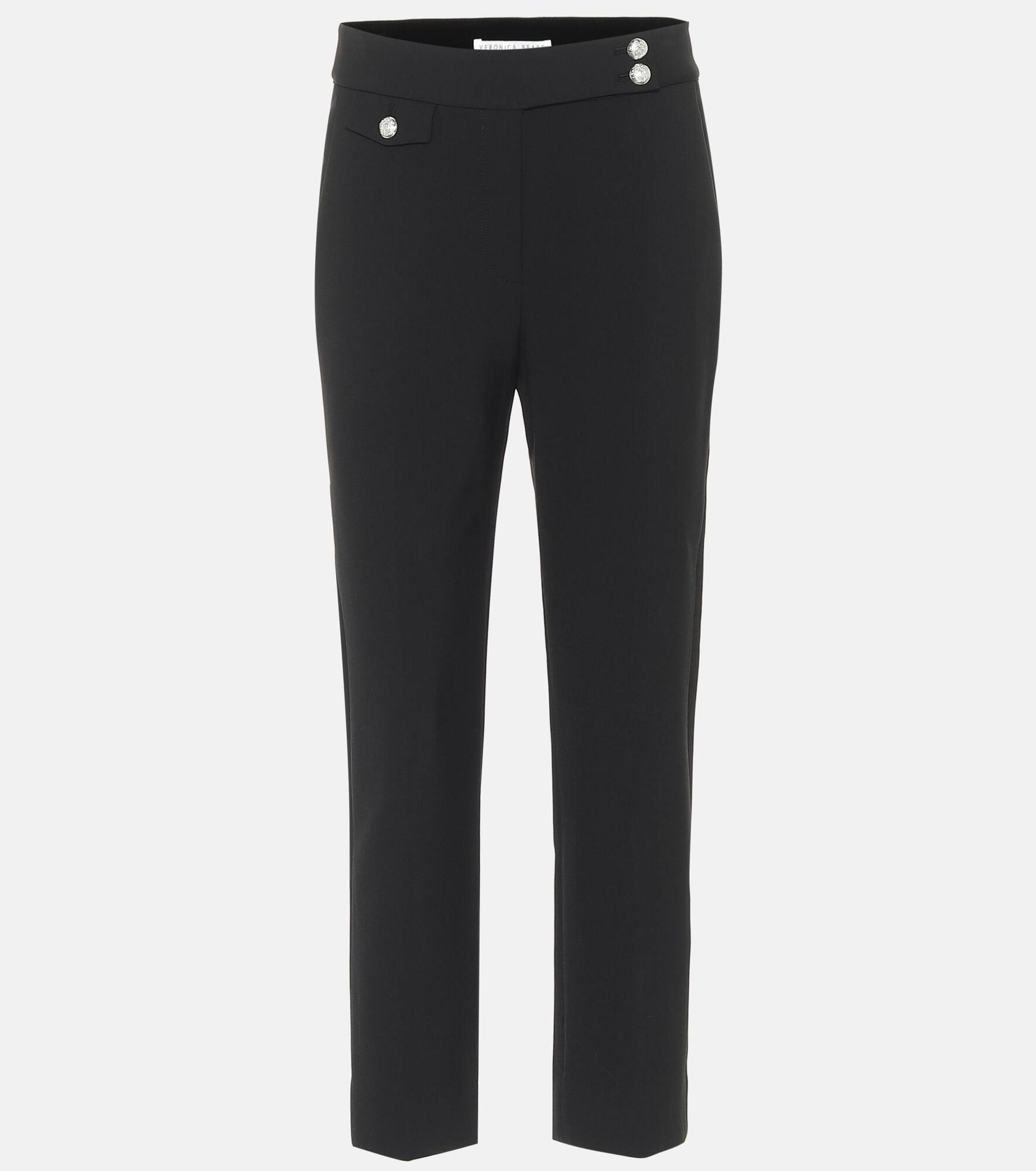 Renzo high-rise slim cropped pants - 1