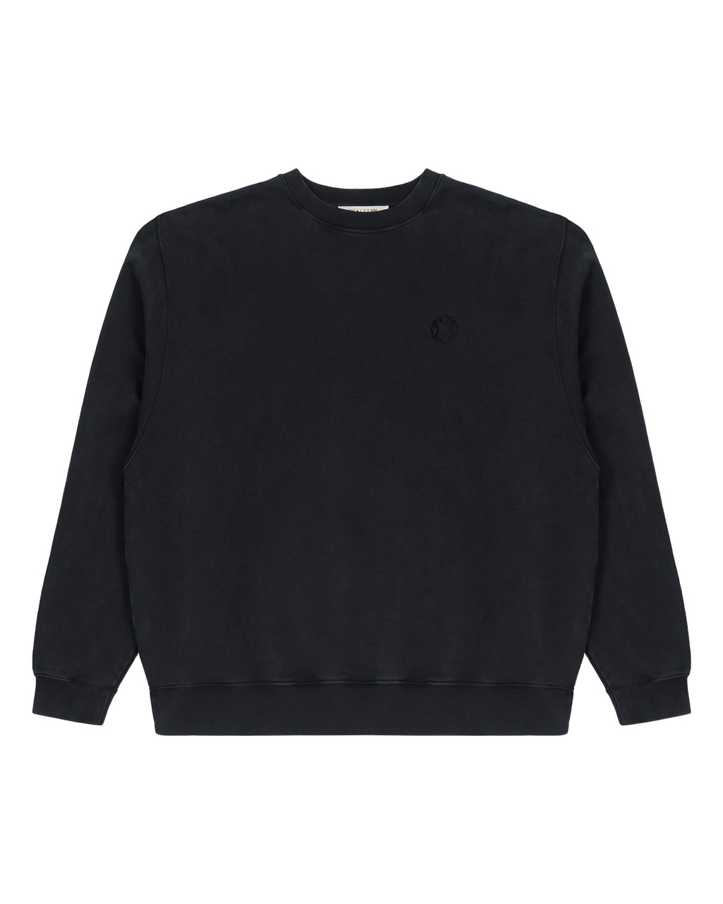 CHARCOAL GREY BOXY CREWNECK SWEATSHIRT - 1