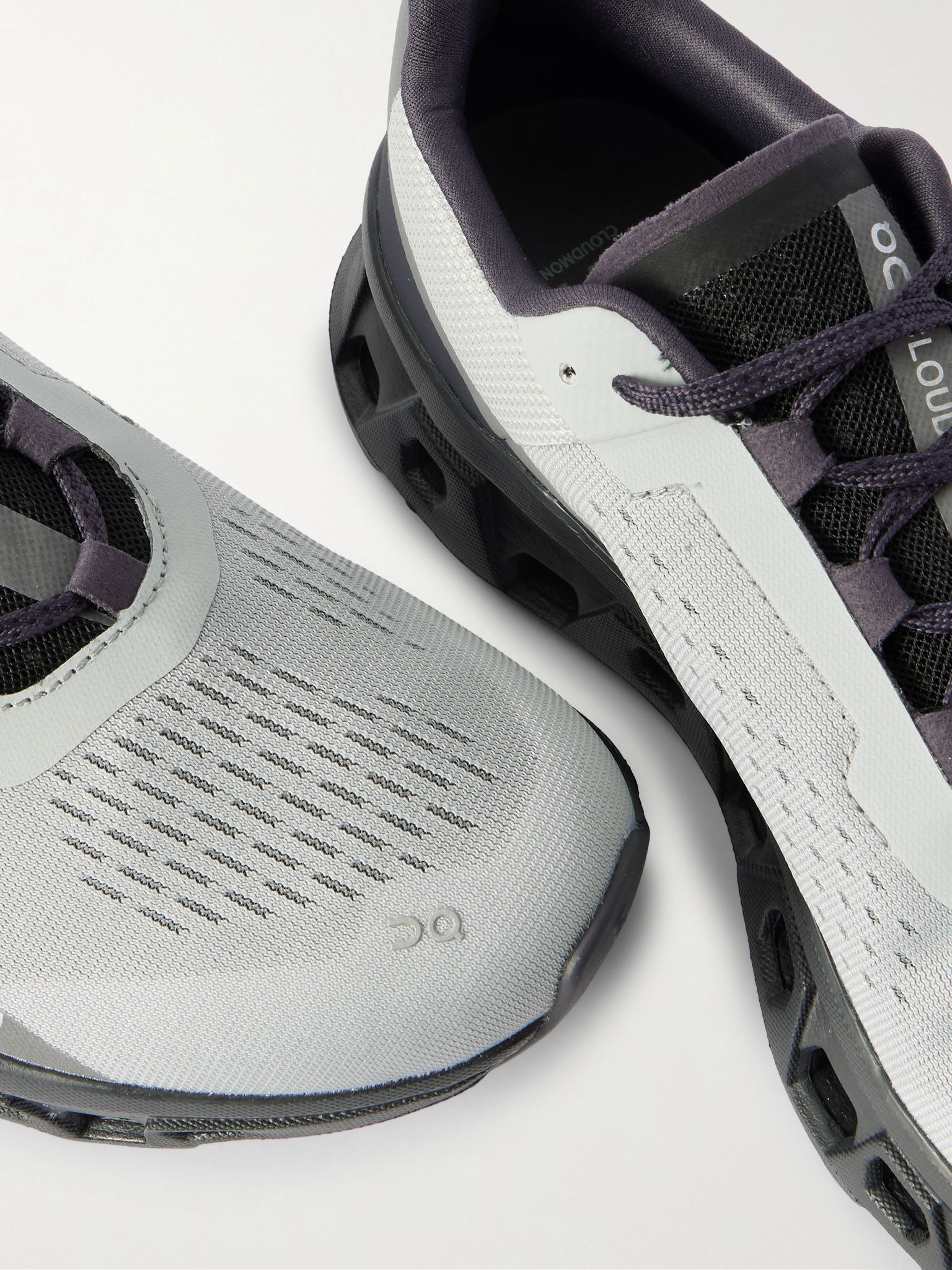 Cloudmonster Rubber-Trimmed Mesh Running Sneakers Gray - 5
