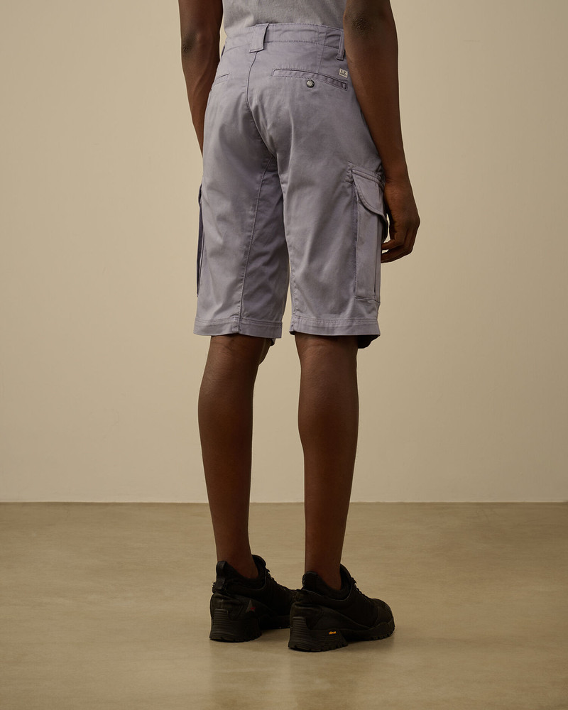 Stretch Sateen Cargo Shorts 4