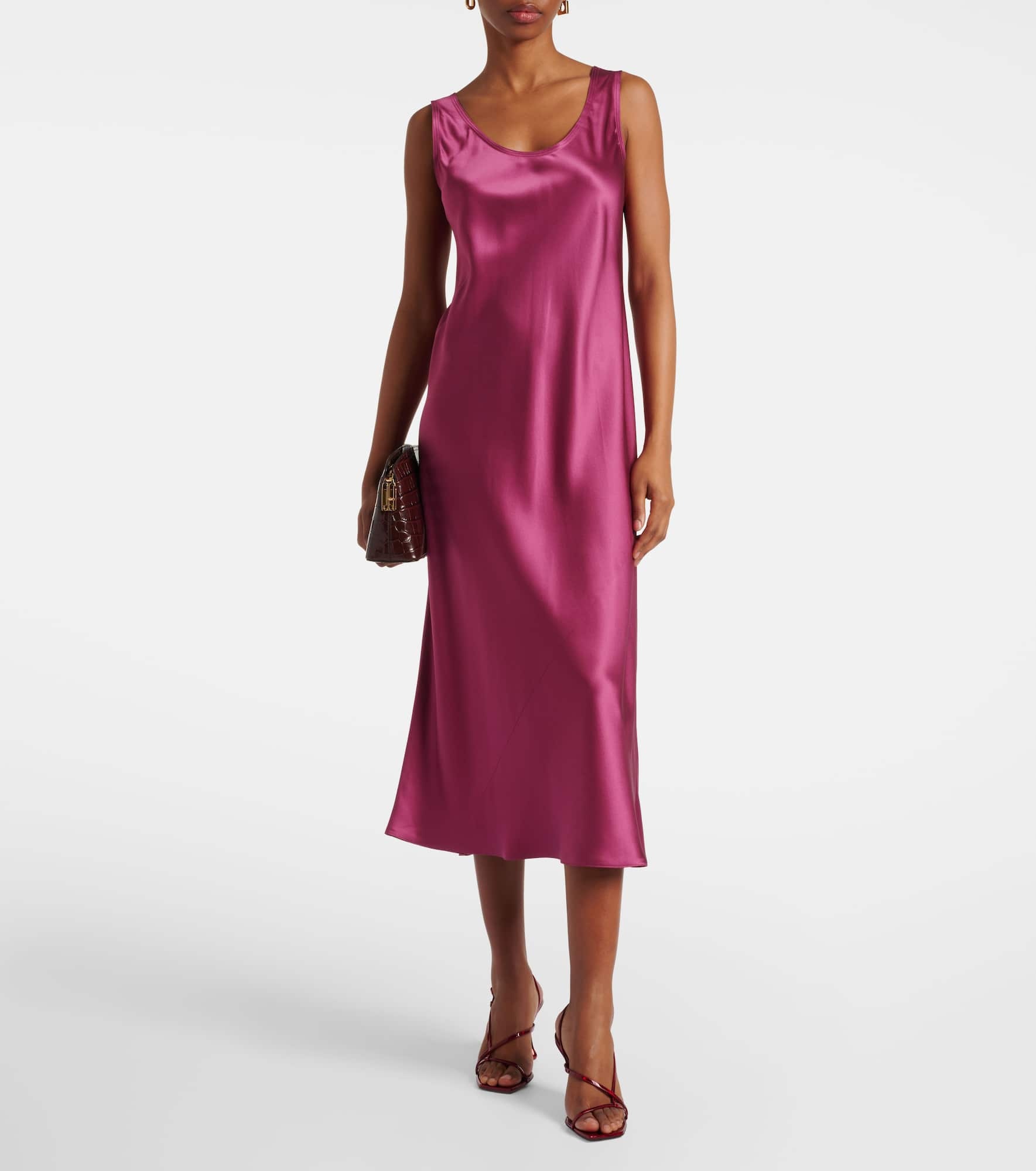 Banjo silk satin midi dress - 2