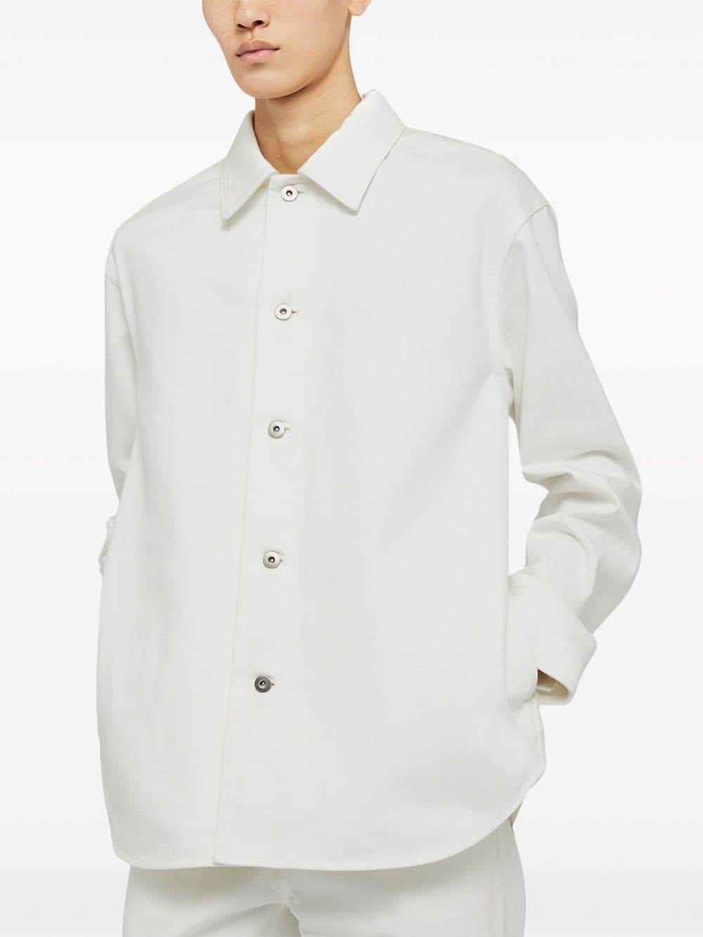 long-sleeve denim shirt - 2