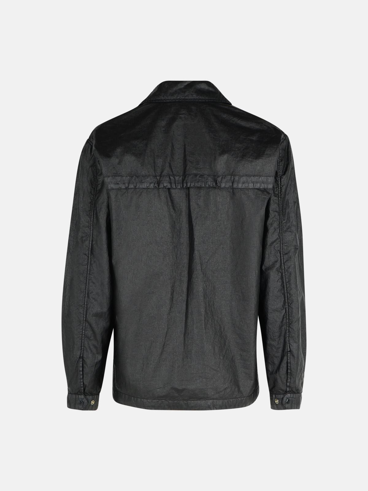 BLACK LINEN SHIRT - 3