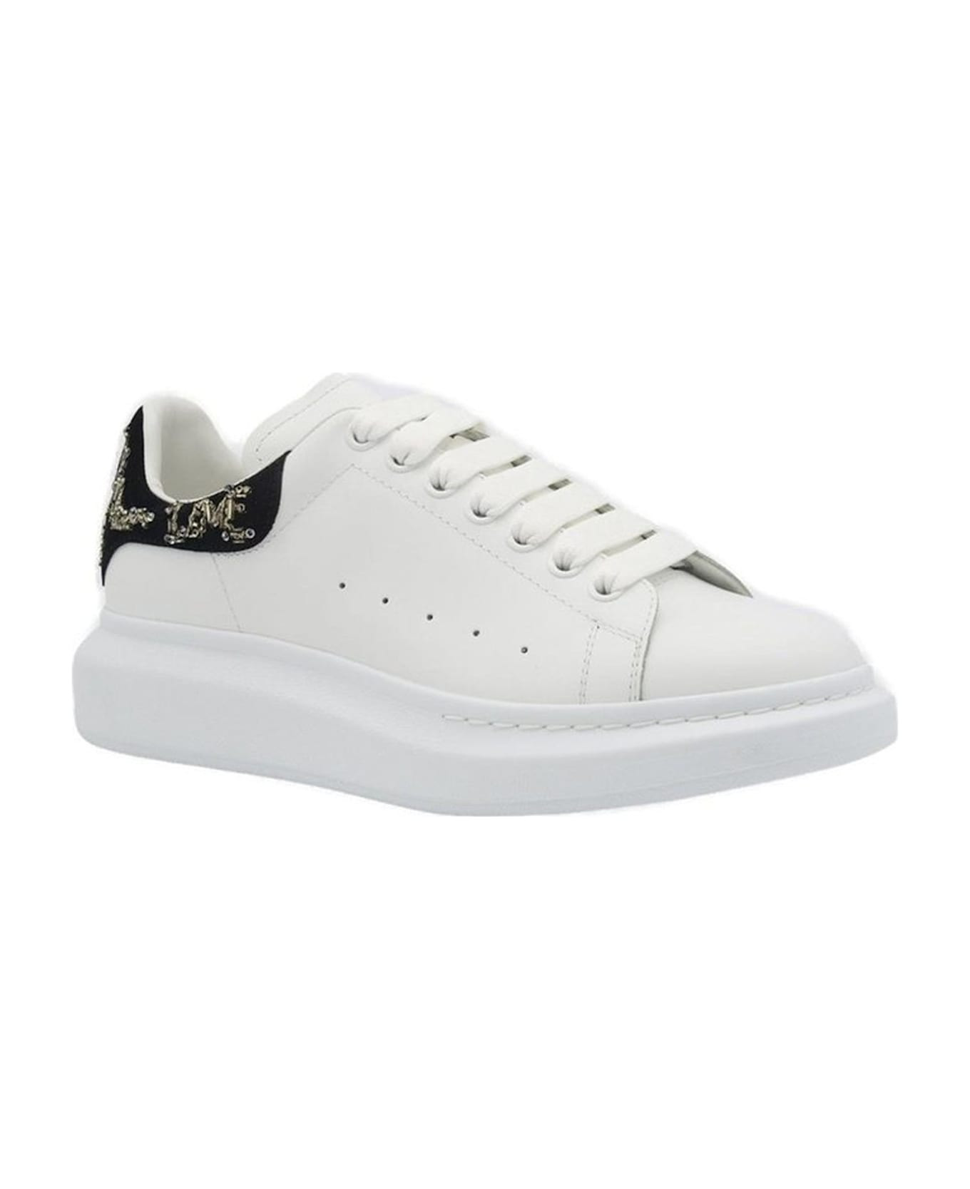 Oversized Leather Sneakers - 2