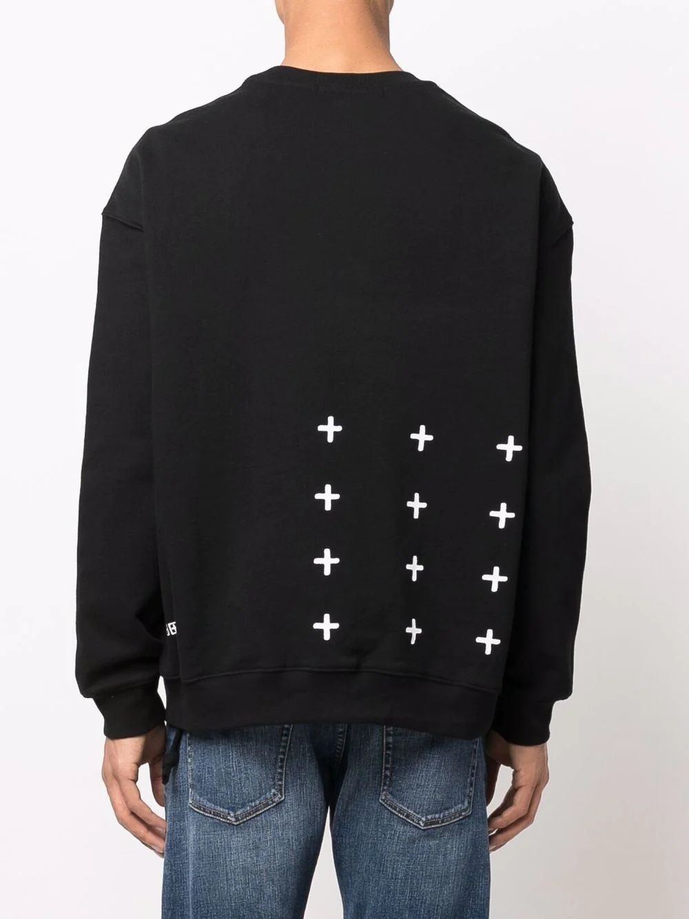 patterned crew neck sweatshirt - 4