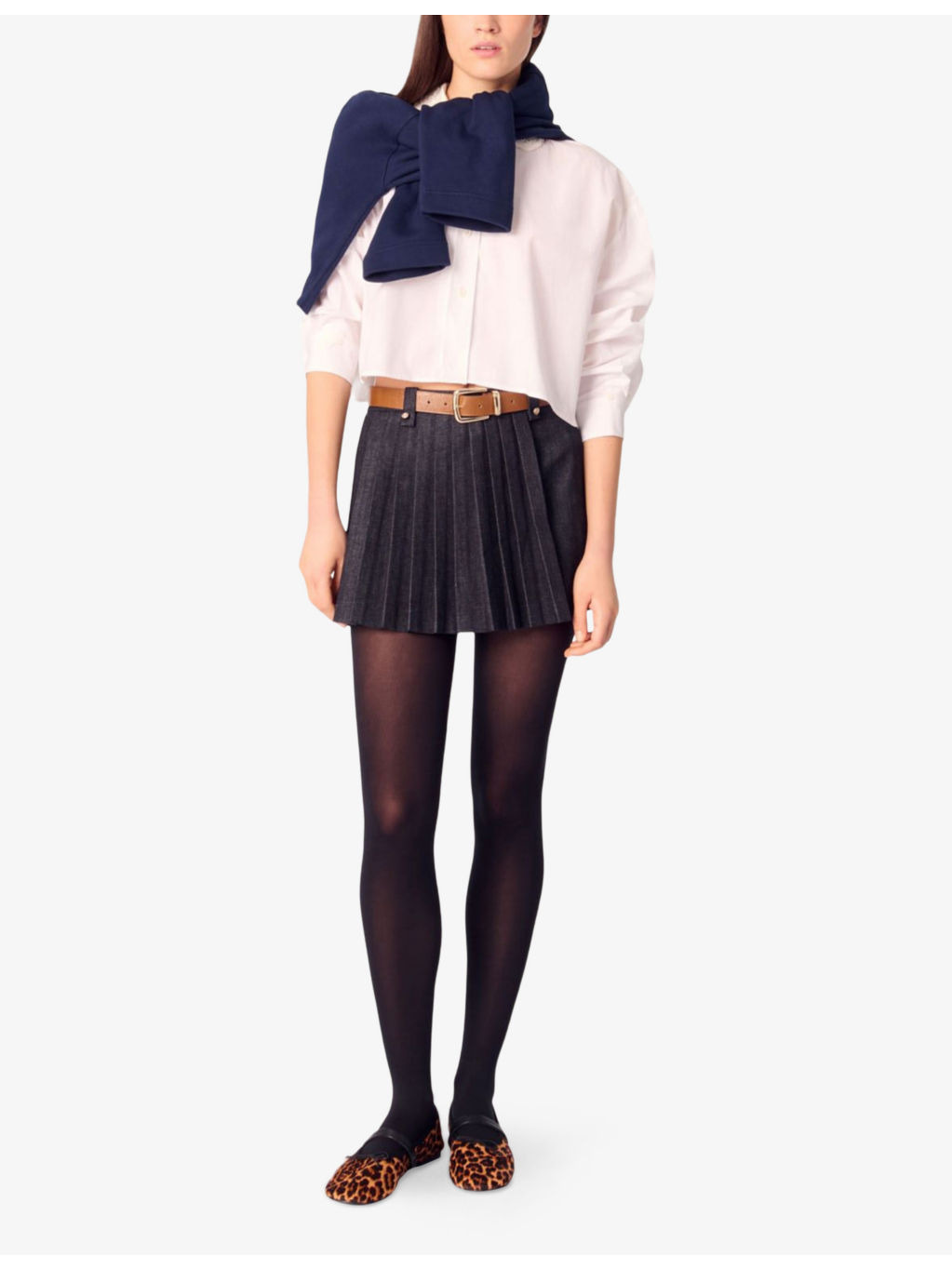 Pleated stretch-cotton shorts - 2