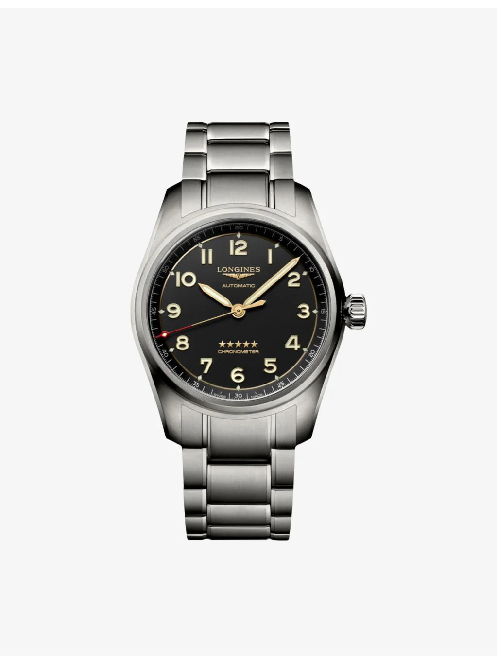 L3.810.1.53.6 Longines Spirit 40mm Titanium Automatic Watch - 1