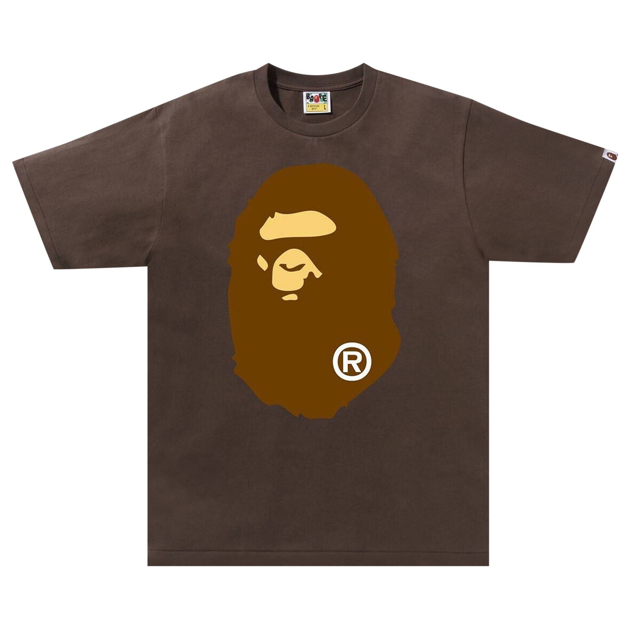 BAPE Big Ape Head Tee 'Brown' - 1