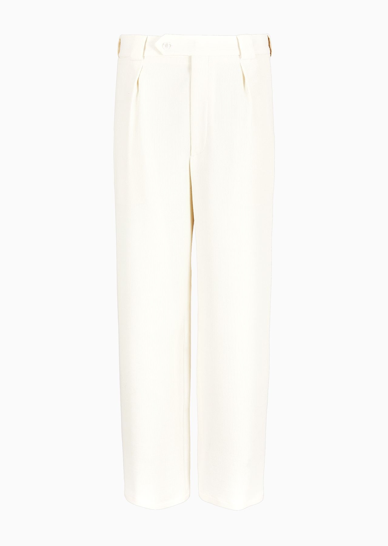 Single-pleat virgin wool trousers - 1