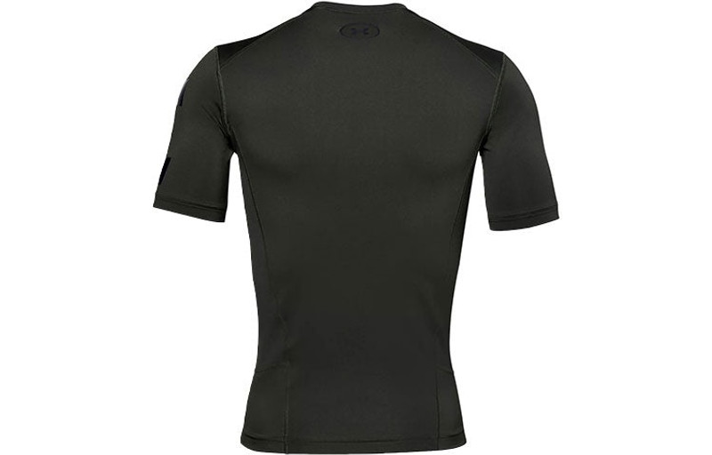 Under Armour Men's Under Armour Casual Breathable Round Neck Tight Sports Short Sleeve Green 1351815-310 outlook