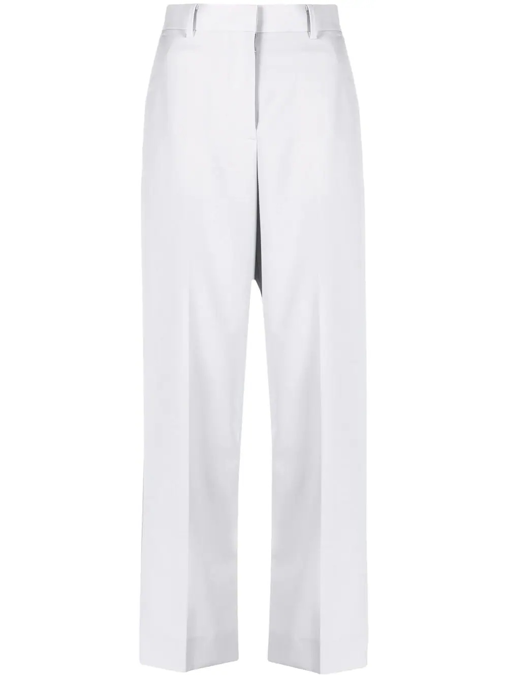 side-stripe straight-leg trousers - 1