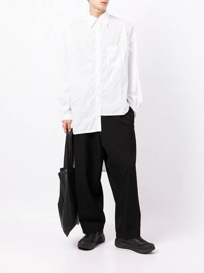 Yohji Yamamoto asymmetric long-sleeve shirt outlook