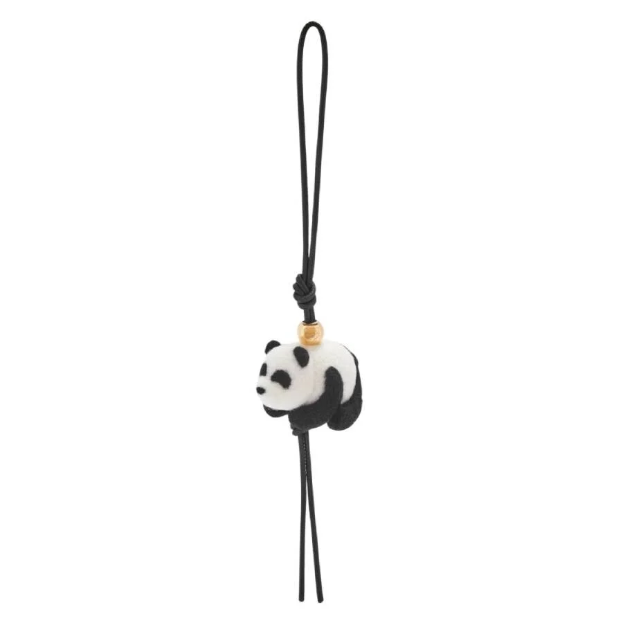 Loewe Panda Charm In Felt And Calfskin - 1
