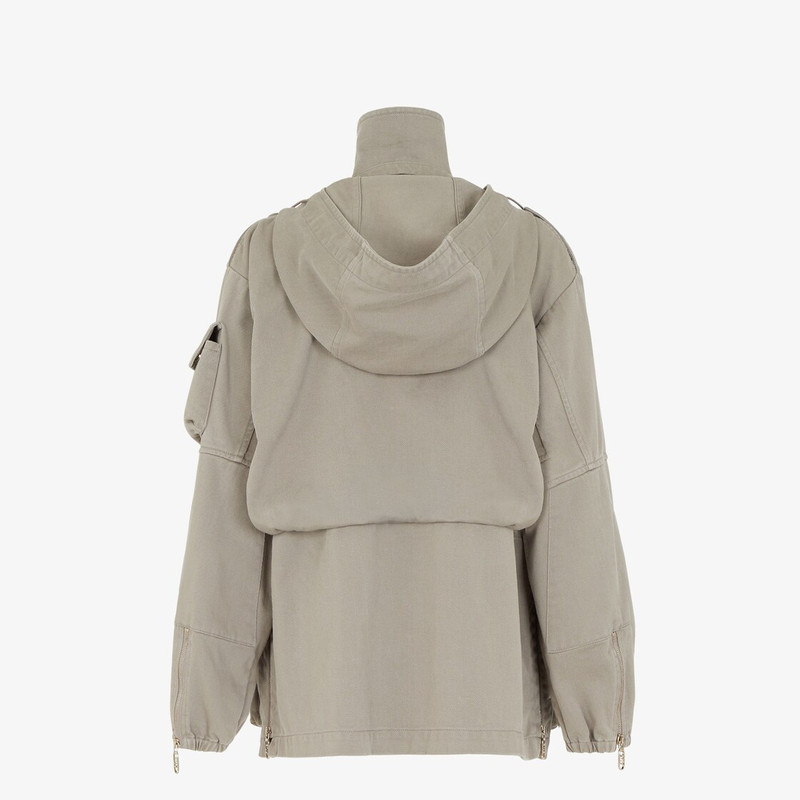FENDI Dove gray drill jacket outlook