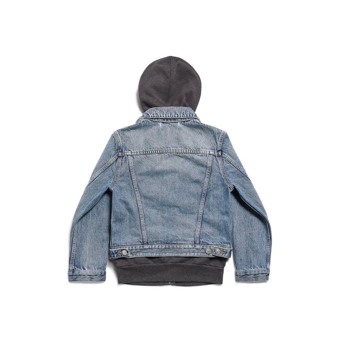 Women's Patched Denim Jacket in Blue/grey - 6