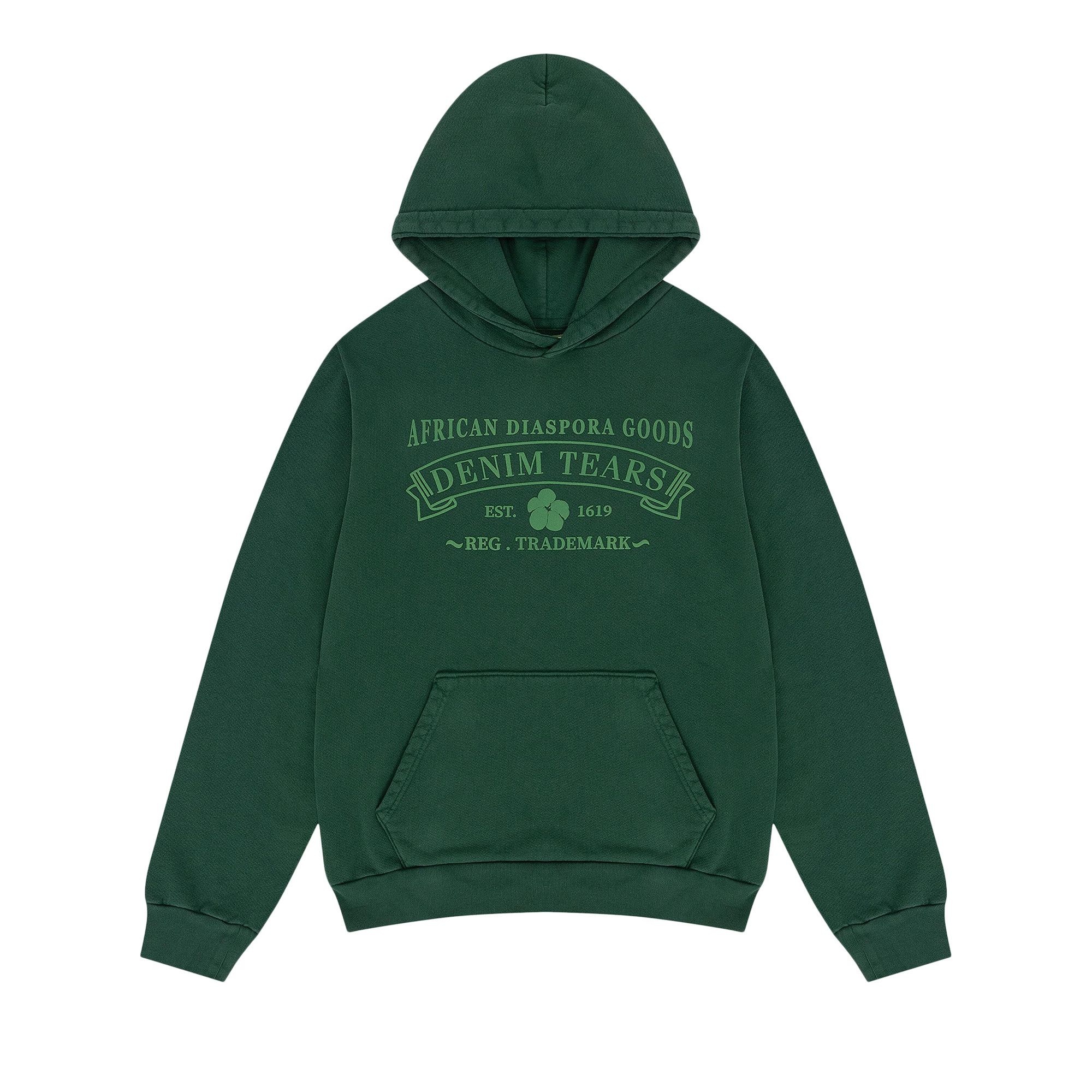 Denim Tears ADG Hoodie 'Washed Green' - 1