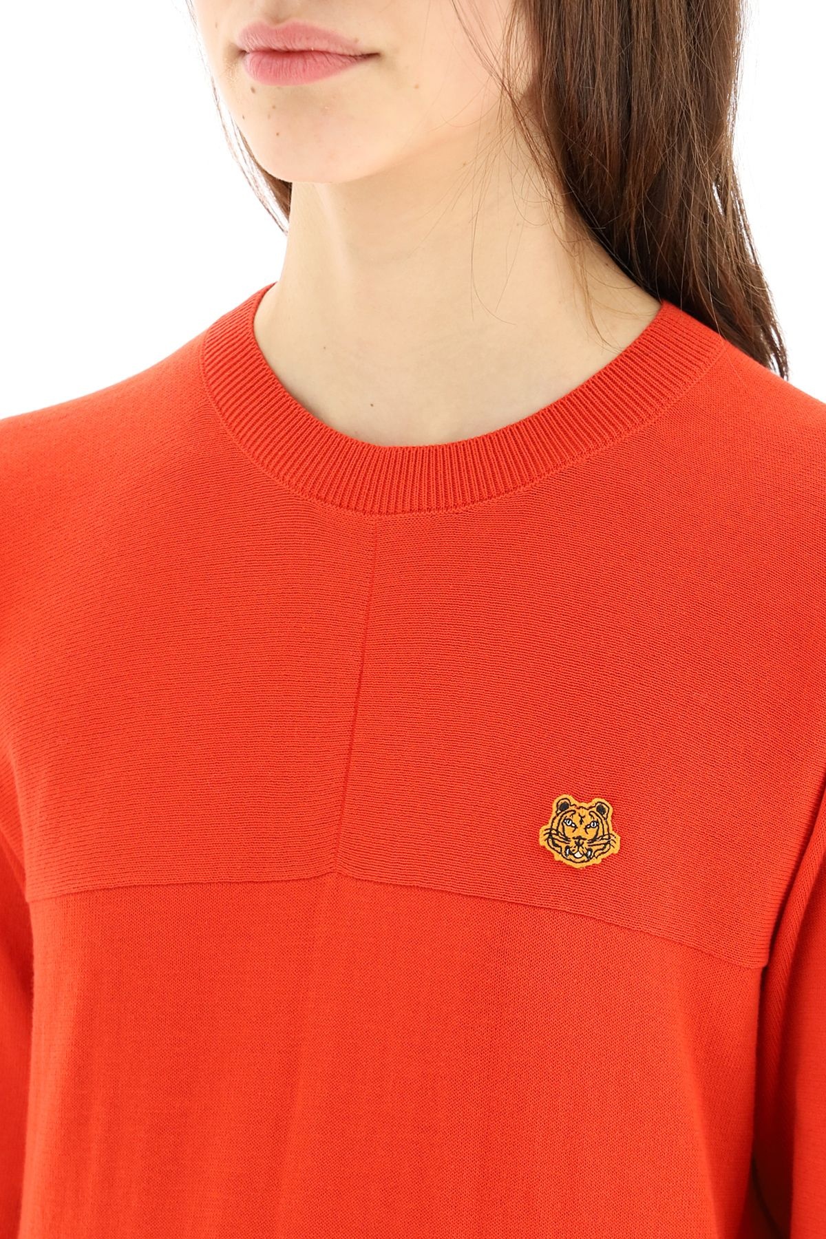 COTTON SWEATER TIGER CREST PATCH - 5