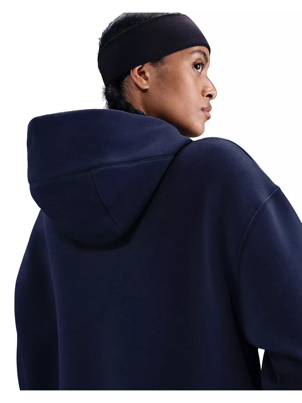 Women's Sportswear Phoenix Fleece Oversized Pullover Hoodie -Navy - 2