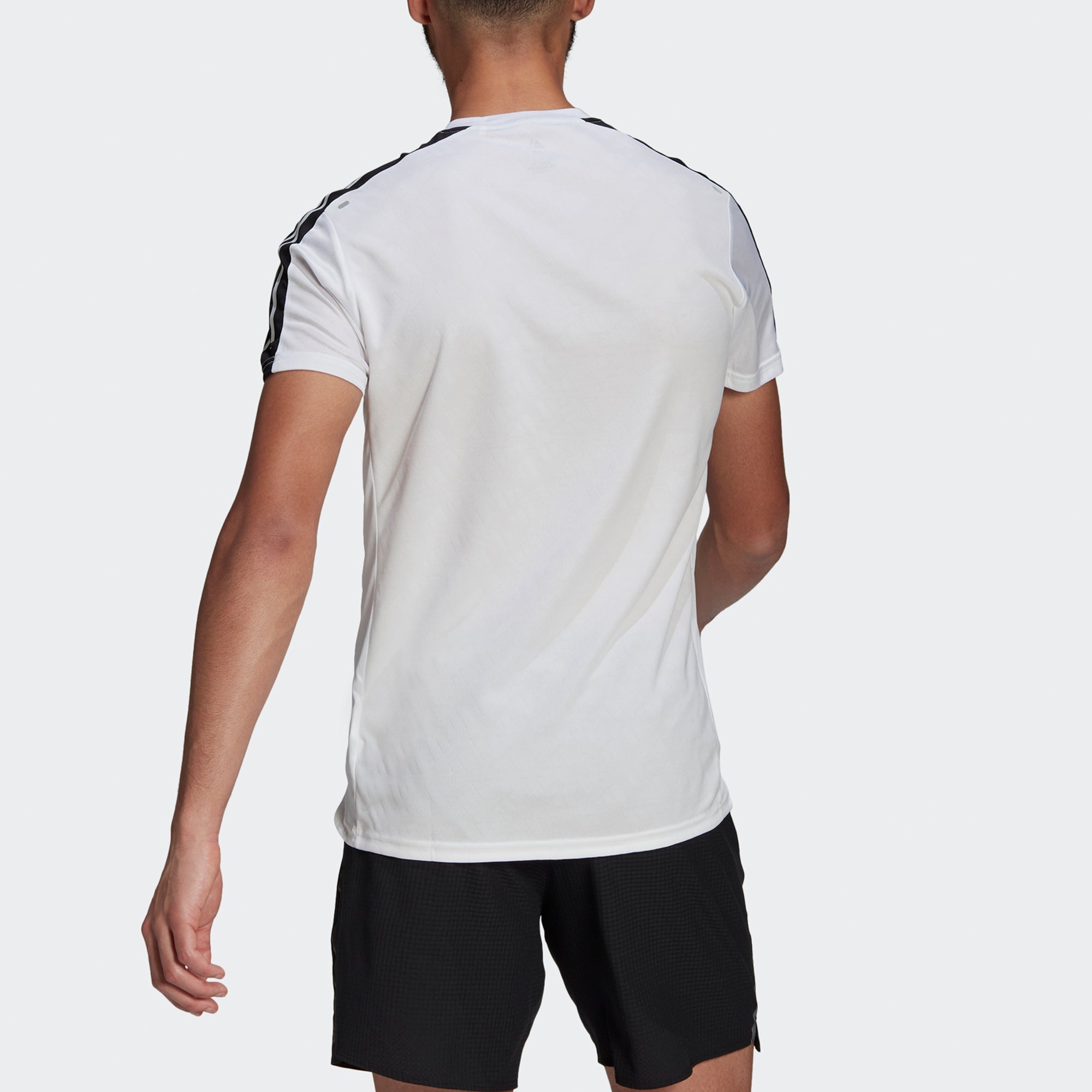 adidas Own The Run Tee Running Sports Round Neck Short Sleeve White GM1596 - 3