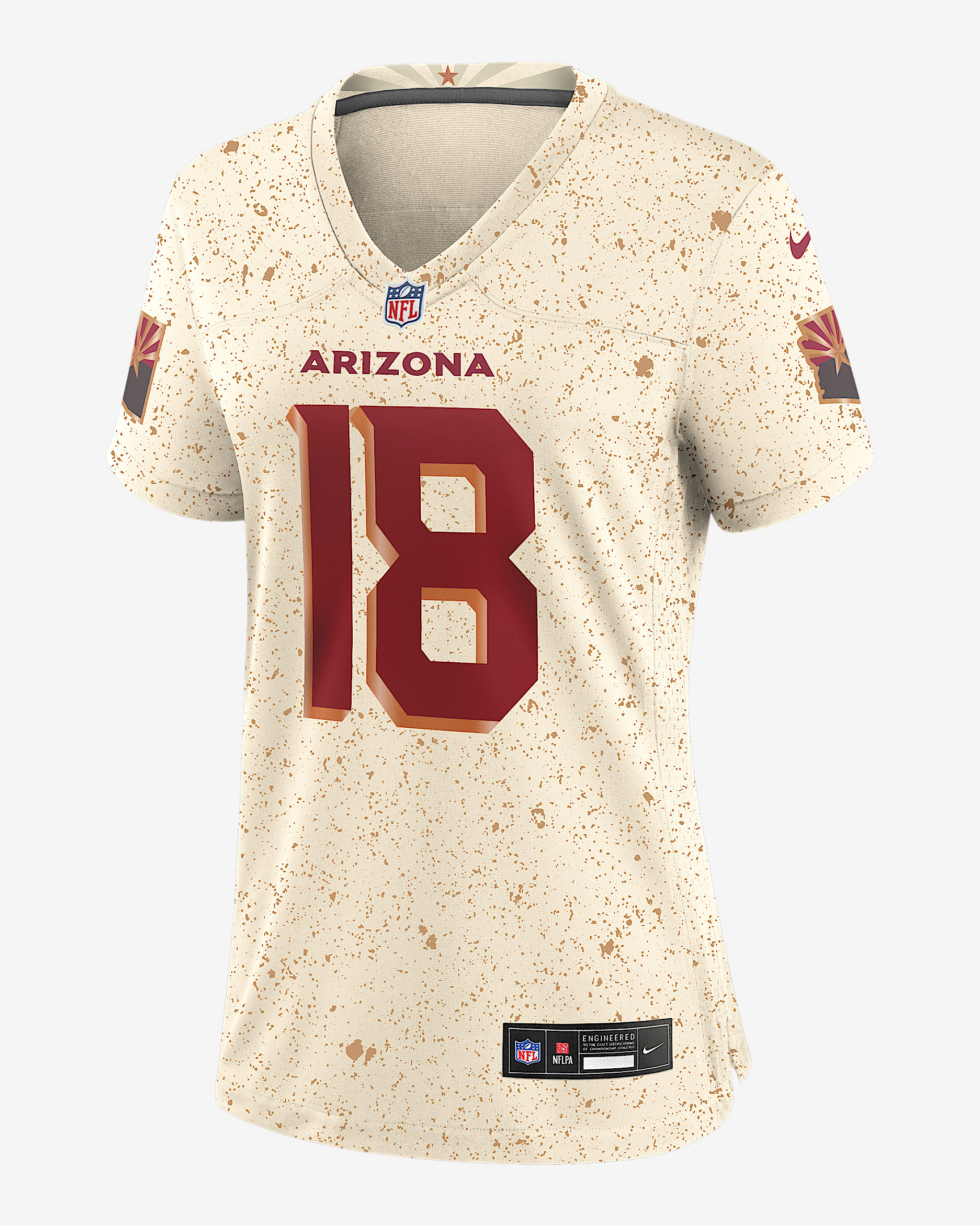 Marvin Harrison Jr. Arizona Cardinals Rivalries Collection Women’s Nike NFL Game Jersey - 1