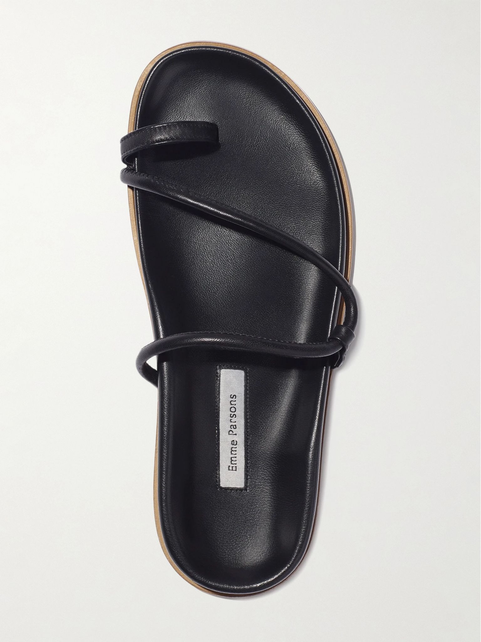 Bari leather sandals Black - 4