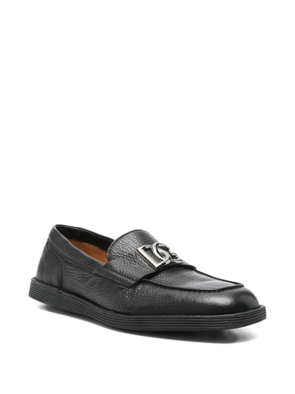 DG logo leather loafers - 2