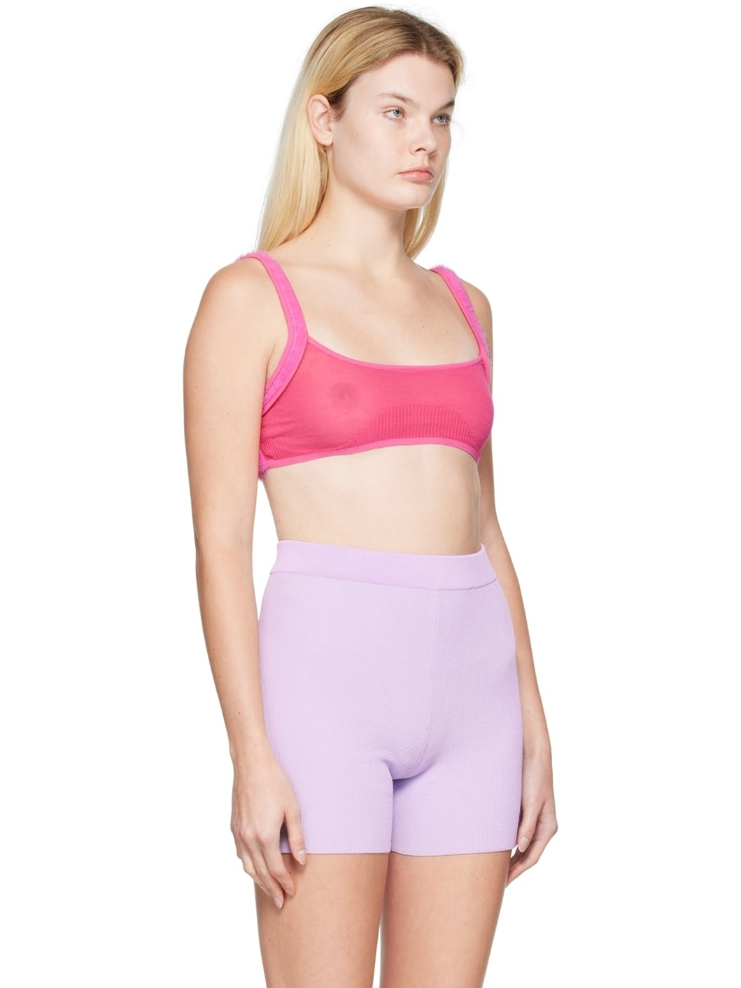 Pink Le Papier 'Le Bandeau Ascosu' Bra - 2