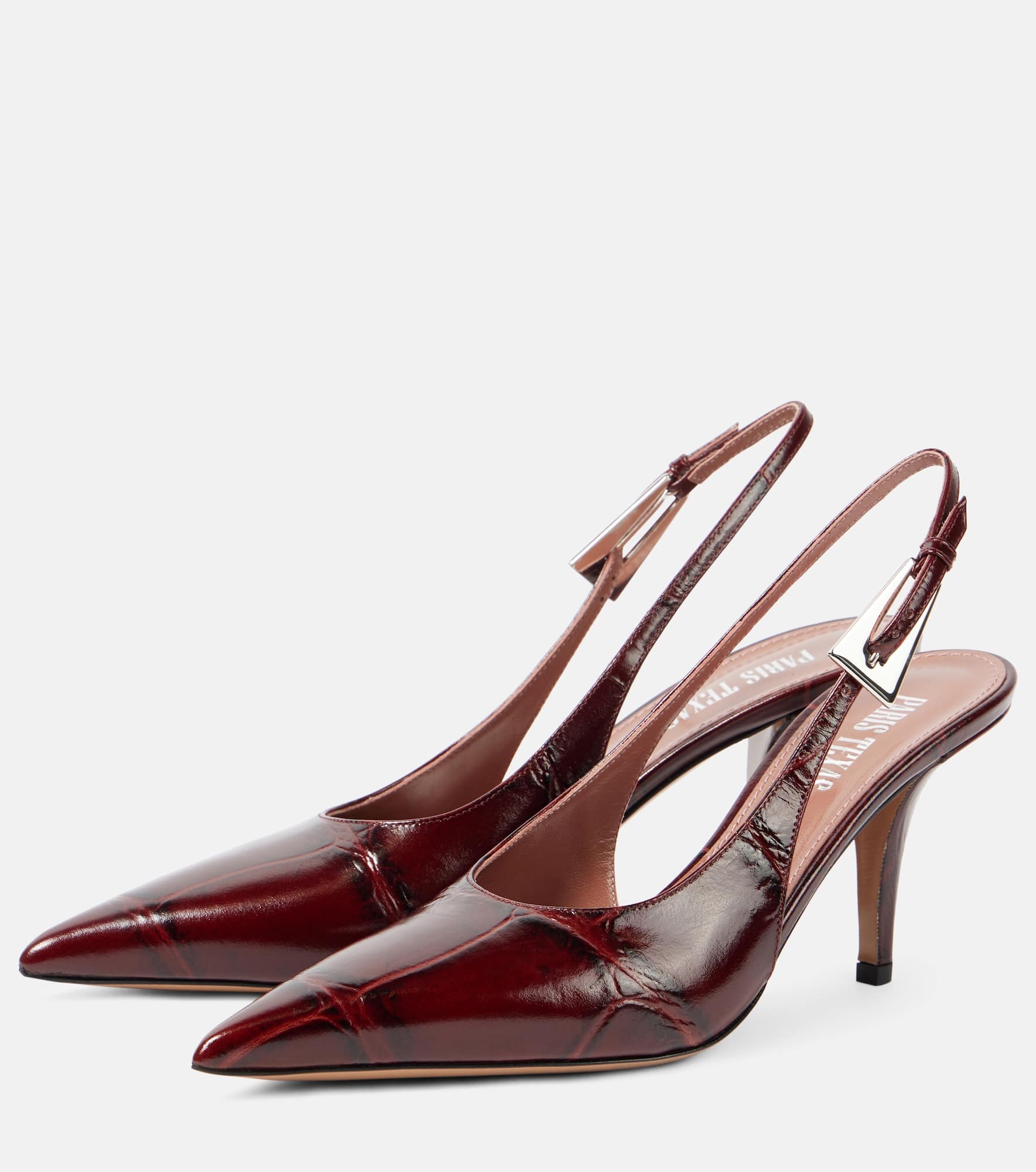 Jessica 75 leather slingback pumps - 5