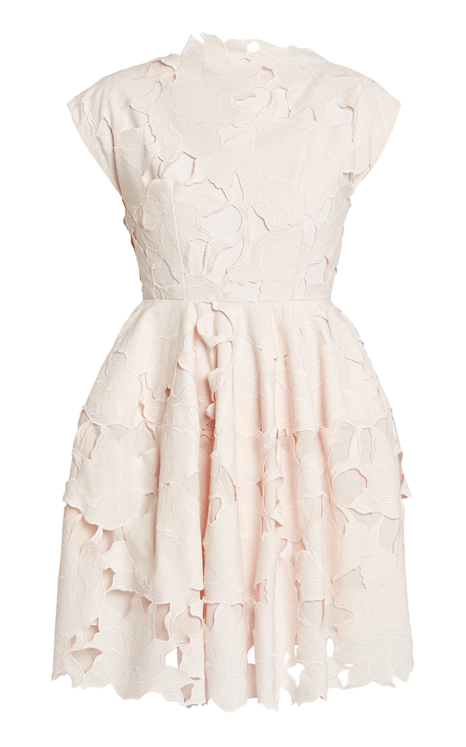 Cutout Cotton-Blend Mini Dress light pink - 1