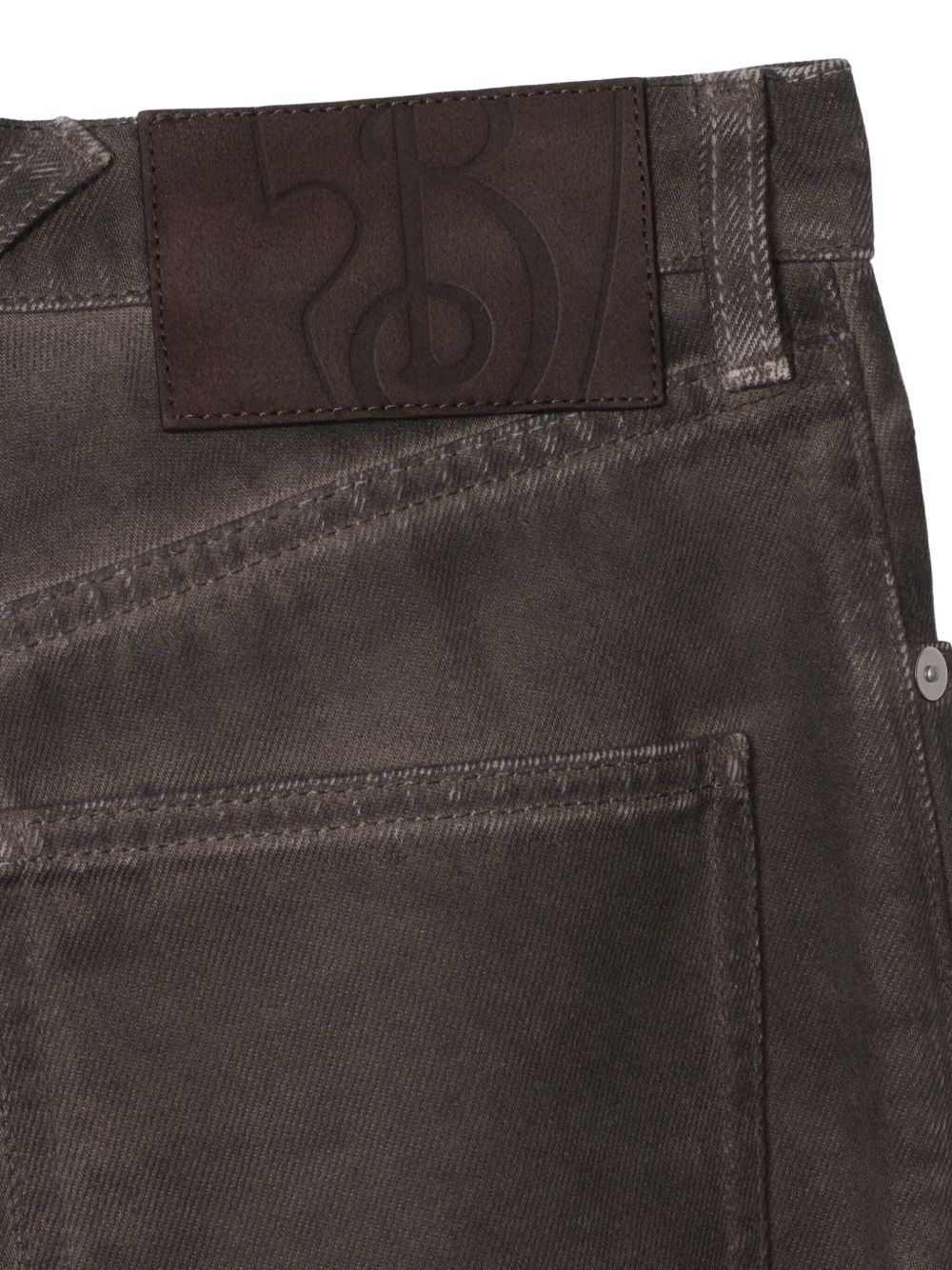 check detailing jeans - 5