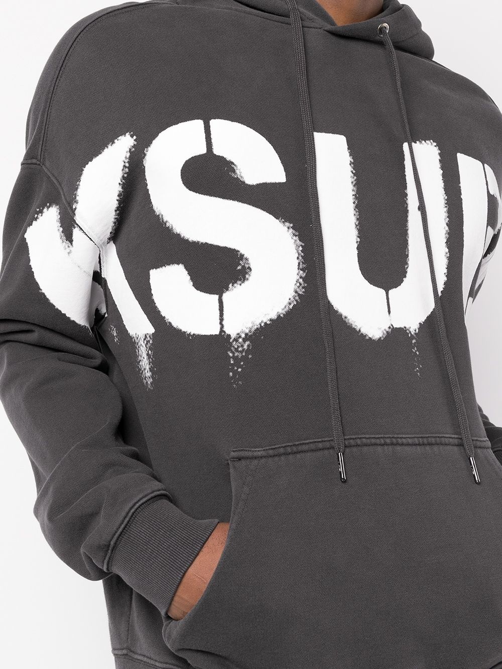 graffiti stencil logo hoodie - 5