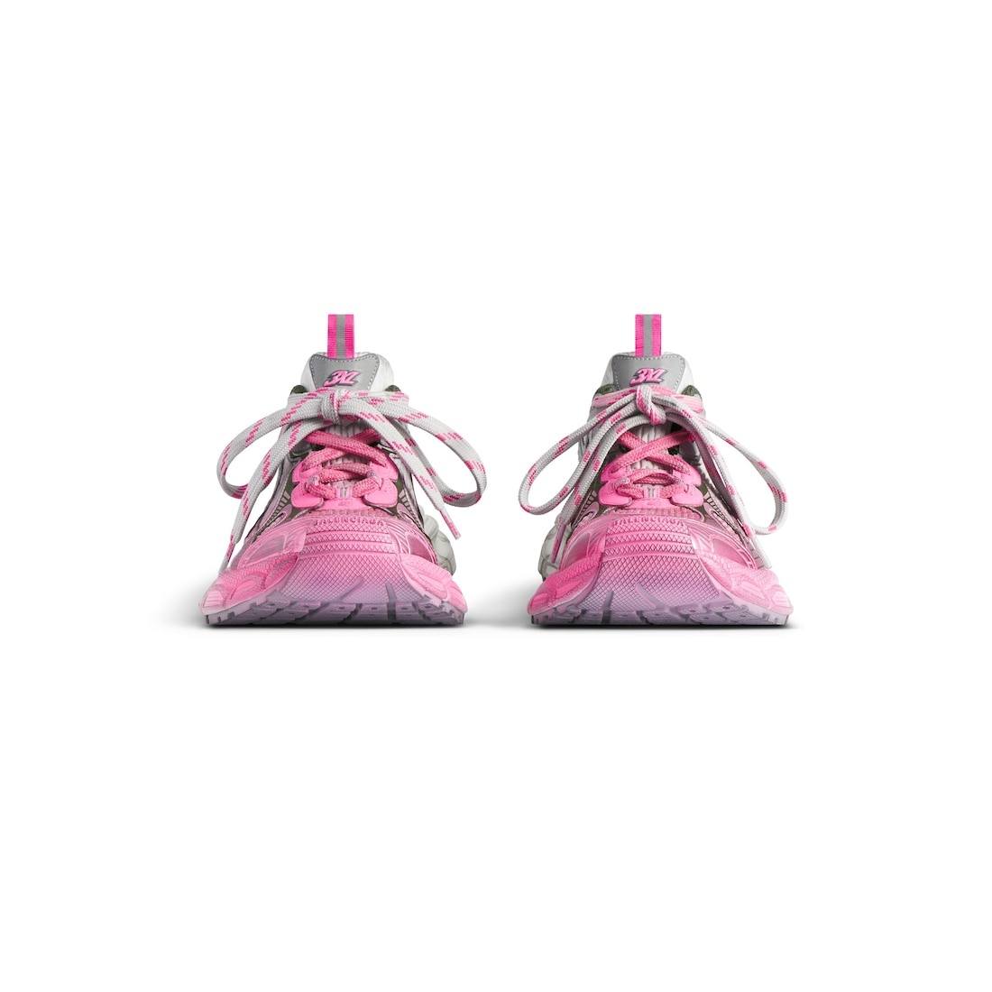 Women's 3xl Toe Spray Sneaker in Grey/pink/dark Grey - 3