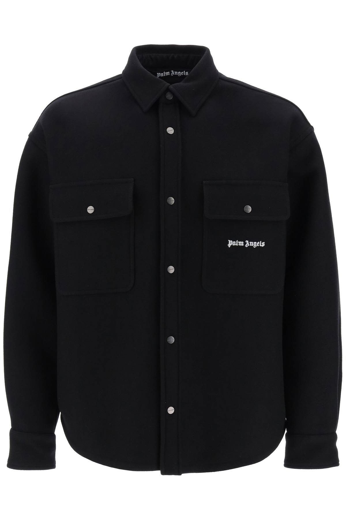 Palm Angels Heavy Wool Overshirt Men - 1