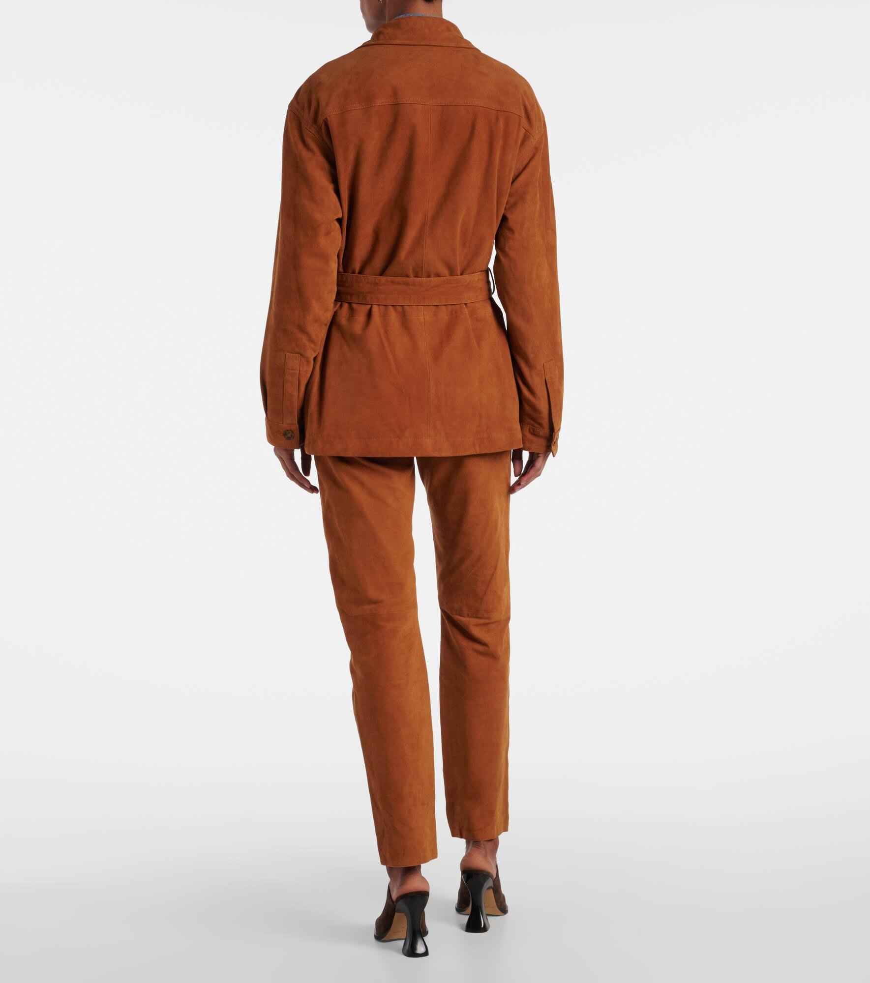Viva Sahariana belted suede jacket - 3