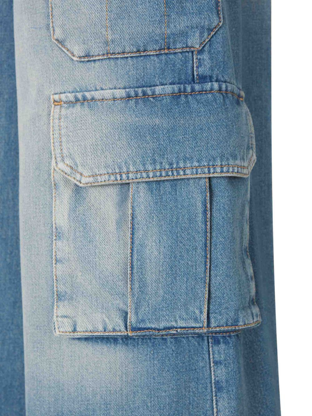 logo-embroidered cargo jeans - 4