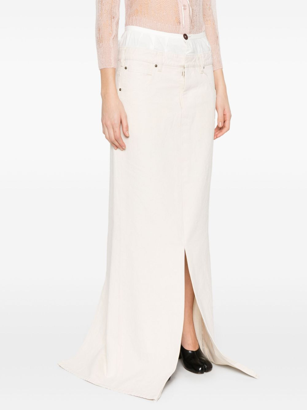 Maison Margiela Women Long Denim Skirt - 5
