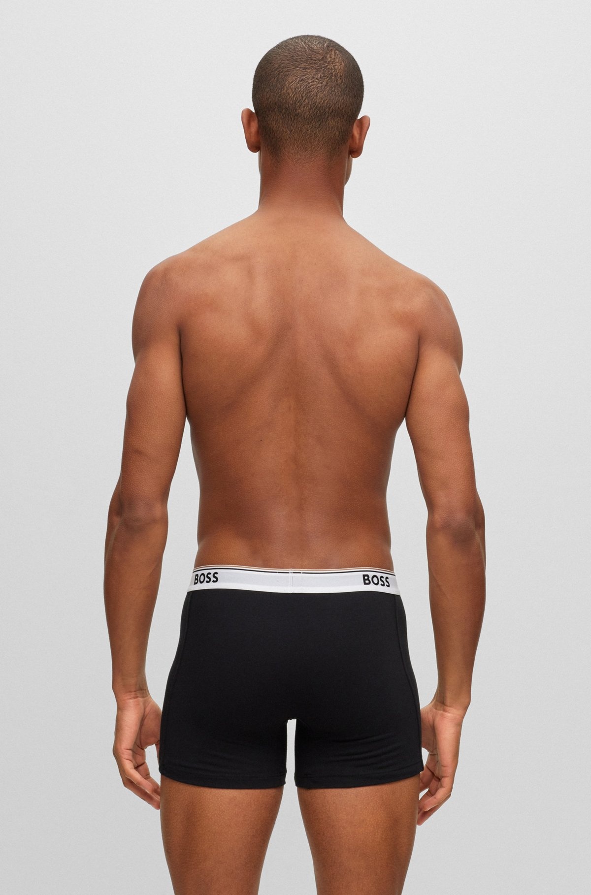 THREE-PACK OF STRETCH-COTTON BOXER BRIEFS WITH LOGOS - 2