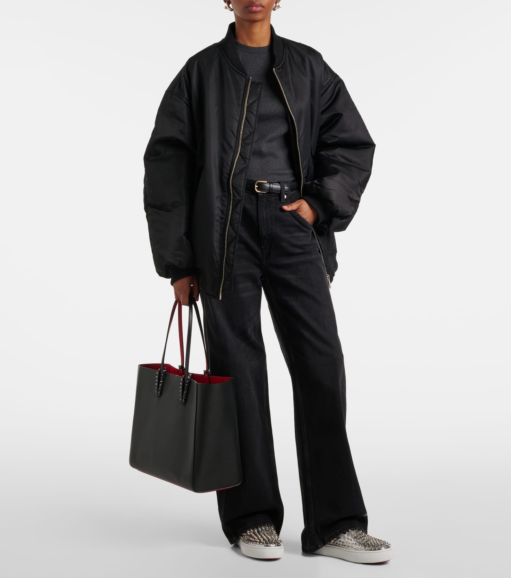 Cabata Large leather tote bag - 5
