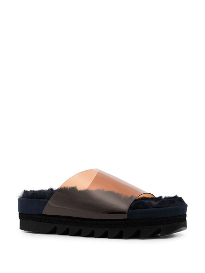 UNDERCOVER faux-fur insole slides outlook