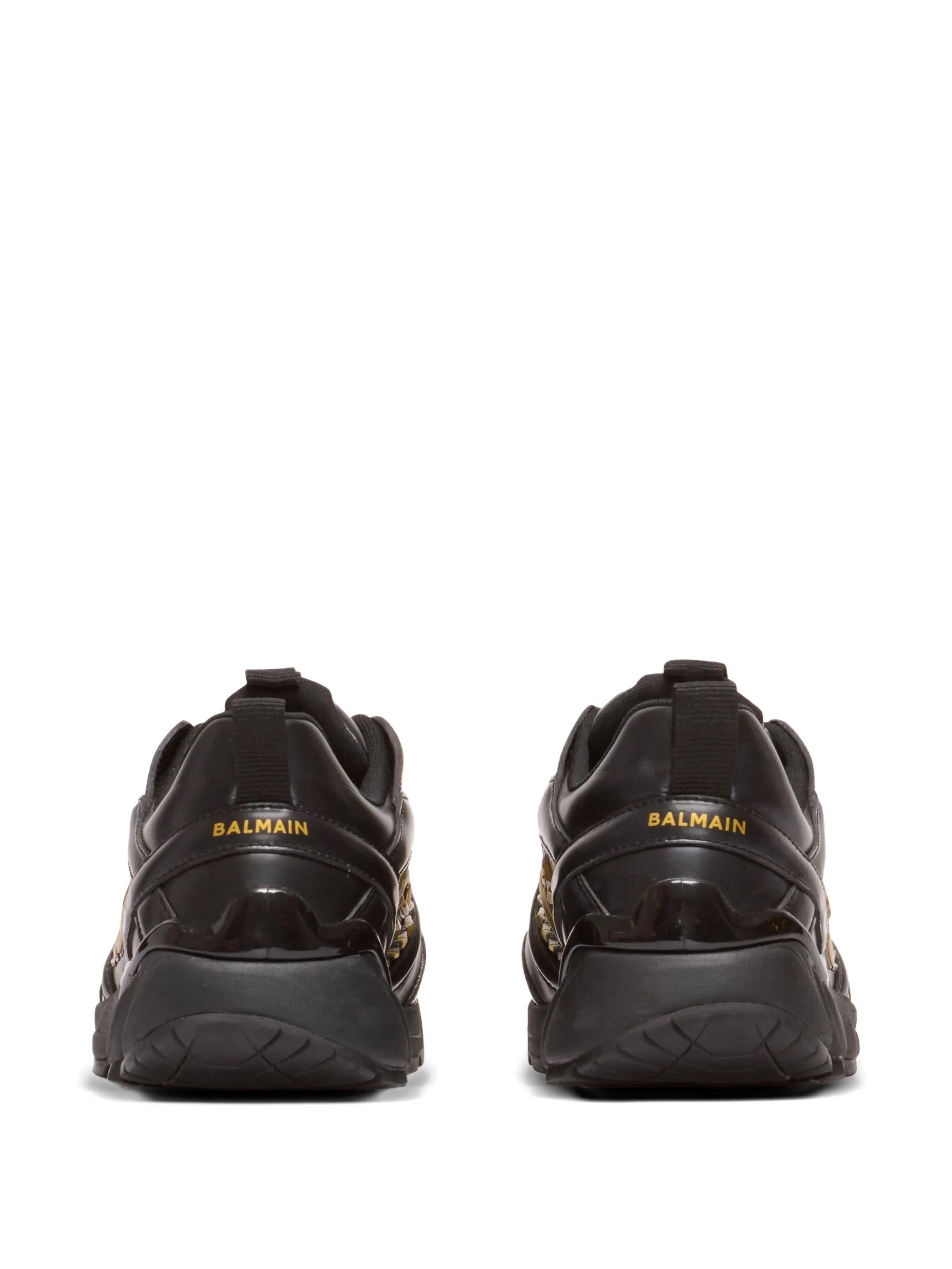 Balmain Cosmic Dust Leather Sneakers - 4