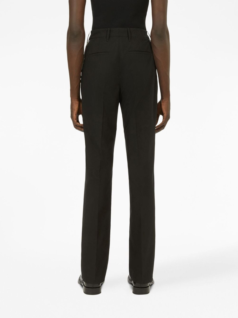 zip-detail tailored trousers 4